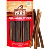 image:imageNatural Farm Bully Coated Gourmet Collagen Sticks 4 Inch 10 Pack Real Bully Beef Coated 95 Natural Collagen Dog Chews Supports Healthy Joints Skin amp Coat  Best for Small amp Medium DogsPeanut Butter