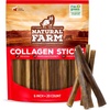 image:imageNatural Farm Collagen Dog Chews 12 Inch 5 Pack OdorFree Long Lasting Bully Sticks amp Rawhide Alternative Dog Treats 95 Collagen Low Fat High Protein  Medium amp Large Dogs6 Inch
