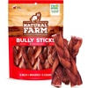image:imageNatural Farm OdorFree Braided Bully Sticks 6 Inch 5 Pack  100 GrassFed Beef GrainFree Low Fat amp Fully Digestible Best Dental Treats  Safest Long Lasting Pizzle Chews to Keep Your Dog Busy6inch