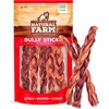 image:imageNatural Farm OdorFree Braided Bully Sticks 6 Inch 5 Pack  100 GrassFed Beef GrainFree Low Fat amp Fully Digestible Best Dental Treats  Safest Long Lasting Pizzle Chews to Keep Your Dog Busy12inch