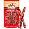 image:imageNatural Farm OdorFree Braided Bully Sticks 6 Inch 5 Pack  100 GrassFed Beef GrainFree Low Fat amp Fully Digestible Best Dental Treats  Safest Long Lasting Pizzle Chews to Keep Your Dog Busy12inch
