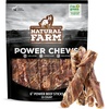 image:imageNatural Farm Power Beef Sticks Dog Chews 6 15Pack 2in1 Power Chews Premium Bully Cheek Wrapped in Beef Esophagus for Double Chewing Time Promotes Dental Health Great for Medium DogsBeef