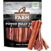 image:imageNatural Farm Power Bully Sticks Dog Chews 6 5Pack 2in1 Power Chews Premium Beef Cheek Wrapped in Beef Pizzle LongLasting Great Dog Dental Treats Fro Small Medium amp Large Dogs6inch