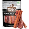 image:imageNatural Farm Power Bully Sticks Dog Chews 6 5Pack 2in1 Power Chews Premium Beef Cheek Wrapped in Beef Pizzle LongLasting Great Dog Dental Treats Fro Small Medium amp Large Dogs6inch