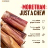 image:imageNatural Farm Power Bully Sticks Dog Chews 6 5Pack 2in1 Power Chews Premium Beef Cheek Wrapped in Beef Pizzle LongLasting Great Dog Dental Treats Fro Small Medium amp Large Dogs24inch