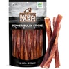 image:imageNatural Farm Power Bully Sticks Dog Chews 6 5Pack 2in1 Power Chews Premium Beef Cheek Wrapped in Beef Pizzle LongLasting Great Dog Dental Treats Fro Small Medium amp Large Dogs12inch