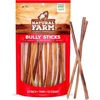 image:imageNatural Farm OdorFree Thin Bully Sticks 4 24Pack AllNatural LongLasting Dog Chews 100 Beef Pizzle GrassFed GrainFree Protein for Muscle Development amp Energy Perfect for Small Dogs12inch