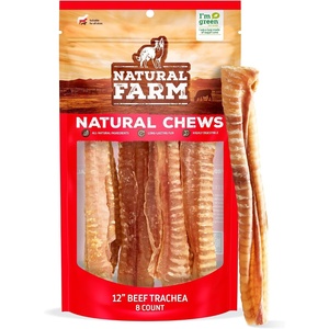 image:imageNatural Farm Beef Trachea 12 Inch 8 Pack 100 Beef Chews Natural Glucosamine and Chondroitin for Joint amp Hip Mobility Bone Strength  Low Fat Crunchy amp Crispy Treats for All Dogs12 Inch Pack of 1