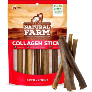 image:imageNatural Farm Collagen Dog Chews 12 Inch 5 Pack OdorFree Long Lasting Bully Sticks amp Rawhide Alternative Dog Treats 95 Collagen Low Fat High Protein  Medium amp Large Dogs6 Inch