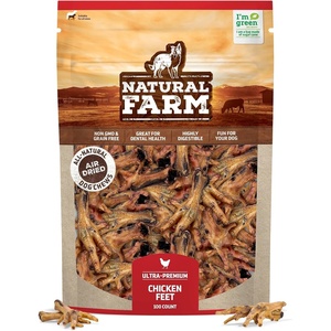 image:imageNatural Farm NailFree Chicken Feet for Dogs 20 Count Single Ingredient Crunchy Dog Treats High Protein Low Calorie Natural Joint amp Dental Support Great for Small Medium Large Breeds100 Count Pack of 1