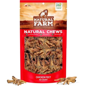image:imageNatural Farm NailFree Chicken Feet for Dogs 20 Count Single Ingredient Crunchy Dog Treats High Protein Low Calorie Natural Joint amp Dental Support Great for Small Medium Large Breeds40 Count Pack of 1