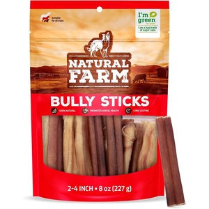 image:imageNatural Farm OdorFree Bully Sticks 48 16oz ALLNATURAL LongLasting Chews 100 Beef Pizzle GrassFed GrainFree HormoneFree Protein for Muscle Development amp Energy Perfect For Medium Dogs24inch