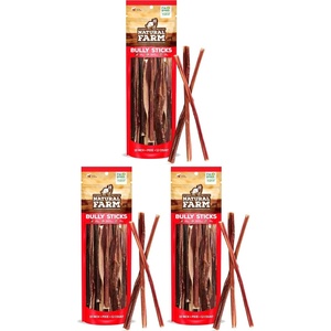 image:imageNatural Farm Pixie Bully Sticks 10 Inch 12 Pack Pet Pizzle Chew ExtraThin Pet Treats  GrainFree High Protein Best Rawhide Alternative for Small Puppies or Senior Dogs10 Inch  12 Count Pack of 3