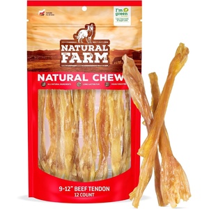 image:imageNatural Farm Tendons 46 Inch 6 Pack Natural Chondroitin and Collagen Supports Healthy Joints Great for Dental Health  Made amp Packaged All Dog Sizes12 Count Pack of 1