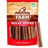 image:imageNatural Farm OdorFree Bully Sticks 24 8oz AllNatural LongLasting Chews 100 Beef Pizzle GrassFed GrainFree HormoneFree Protein for Muscle Development amp Energy Perfect for Small Dogs4inch