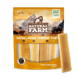 image:imageNatural Farm Himalayan Yak Cheese Bones Hard Chew for Large Dogs 4 Pack  Long Lasting ProteinRich LactoseFree GlutenFree GrainFree 100 Natural Great for Indoor amp Outdoor ChewingExtraLarge  4 Count