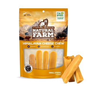 image:imageNatural Farm Himalayan Yak Cheese Bones Hard Chew for Large Dogs 4 Pack  Long Lasting ProteinRich LactoseFree GlutenFree GrainFree 100 Natural Great for Indoor amp Outdoor ChewingSmall  4 Count