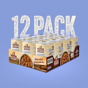 image:imageNatural Farm Puppy Recipe  Wet Dog Food 128oz can case of 12Puppy  12 Count