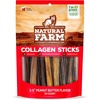 image:imageNatural Farm Peanut Butter Flavor Collagen Sticks for Dogs 35 Inch 10 Pack LongLasting Beef Collagen Sticks Rawhide Alternative Chews with Chondroitin amp Glucosamine LowFat Dental Treats